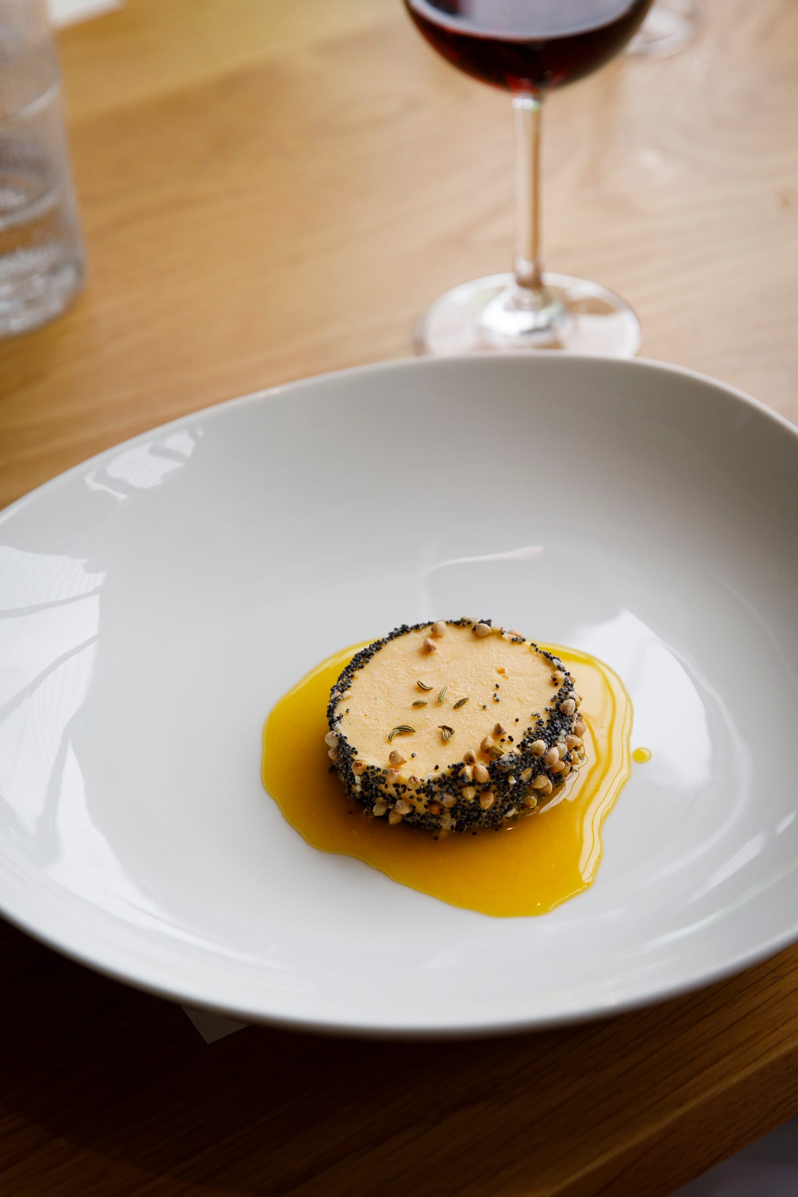 Gin Orange Parfait, Tangelo and cultured butter by Oakridge